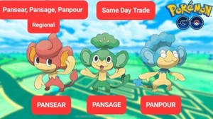 Pokèmon Go - Pansage/Panpour/Pansear Comercio Regional! ¡MISMO DÍA!  - Imagen 1 de 2