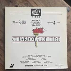 CHARIOTS OF FIRE EX+/EX+ LASERDISC (TWO DISCS) - Foto 1 di 7