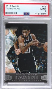 2013-14 Panini Tim Duncan #43 PSA 9 MINT HOF