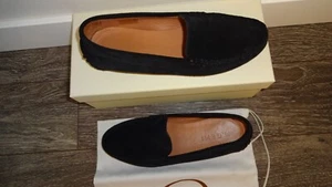 M Gemi Felize Driving Loafer  Black Suede 38.5 7.5 Mint Condition Worn Once - Picture 1 of 8
