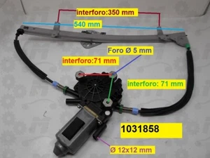 Alzavetro sinistro elettrico vetro porta anteriore Ford Escort 4/5P 8/90-9/2001 - Picture 1 of 6