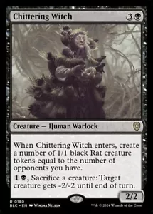 Chittering Witch NM MTG Bloomburrow BLB BLC Magic - Picture 1 of 3