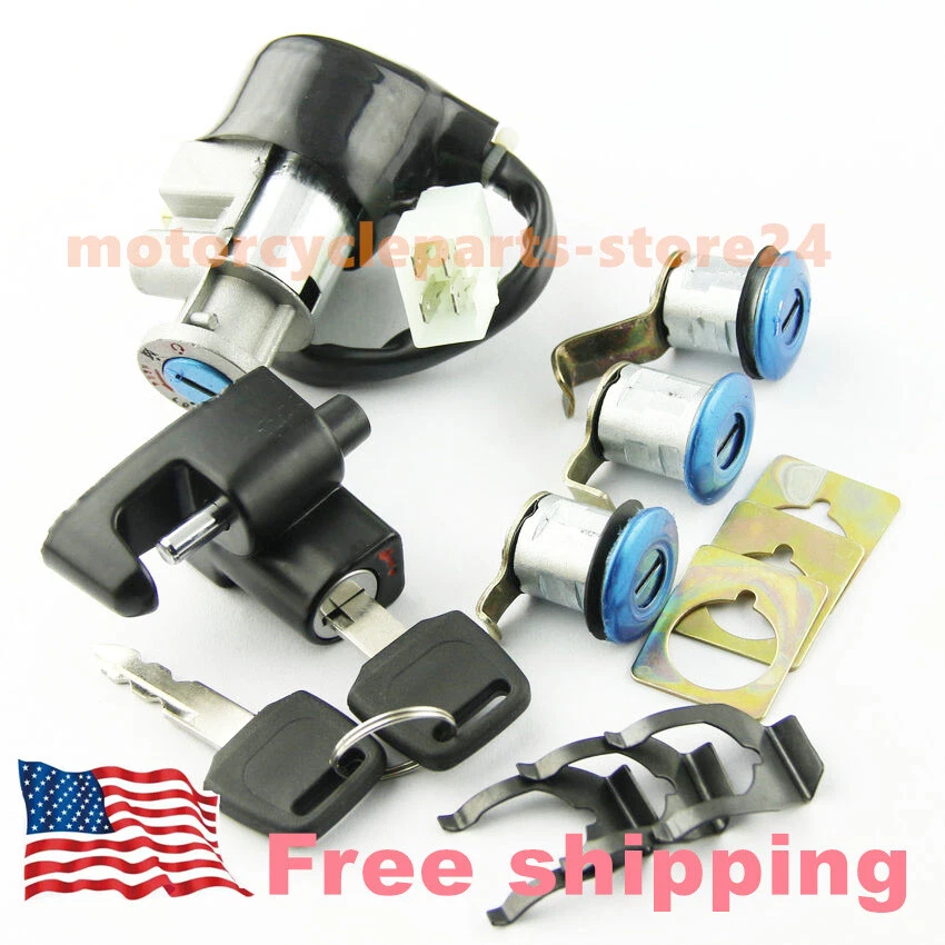 For Honda Ignition Key Switch Lock Set CN250 Helix 1986 1987-2007 35010-KS4-711 Foto 1 de 4
