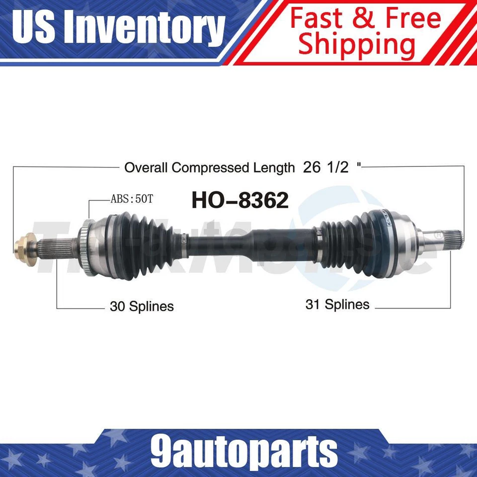 Eje trasero derecho del lado del pasajero CV para Acura NSX 1991-2005 transmisión manual Foto 1 de 1