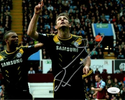 Foto firmada autografiada por Frank Lampard del Chelsea FC 8x10 EPL CERTIFICADO DE AUTENTICIDAD JSA #4 Foto 1 de 2