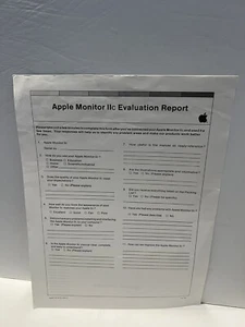 Apple IIC Monitor Evaluation Report - Zdjęcie 1 z 1