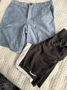 Lot of 2 Size 12 Shorts 1-Cat & Jack Light Blue & 1-Nike Black Dri Fit Free🏀 - Picture 1 of 18