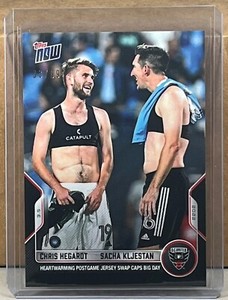 2022 TOPPS NOW MLS #14 CHRIS HEGARDT SACHA KLJESTAN GALAXY Black Parallel 33/99