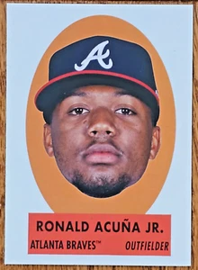 2021 Topps Archives '63 Peel Offs #69PO9 Ronald Acuña Jr. - Imagen 1 de 6