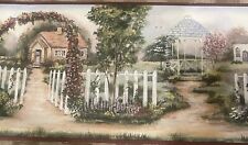 D.W. Wallcovering Pre-Pasted Border Country White Picket Fence #391 4 YDS/ 3.6 M