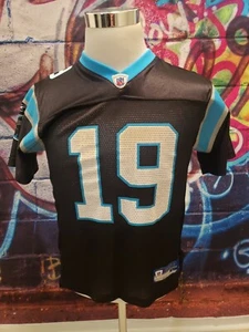 Keyshawn Johnson #19 Carolina Panthers Reebok On Field Jersey Size Youth L - Picture 1 of 10