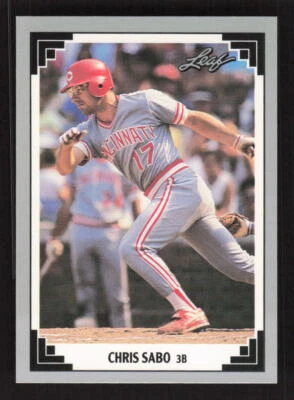 1991 Leaf #65 Chris Sabo Cincinnati Reds - Image 1 of 2