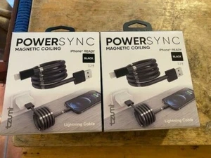 Tzumi Power Sync Magnetic Coiling Cable 3.2 CHARGING cable BUYER GET 2 PER ORDER - Picture 1 of 8