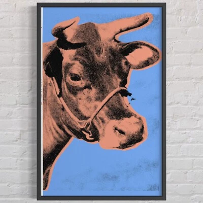 Impresión artística de Andy Warhol "Vaca" 1971, 291/4"x451/4" Foto 1 de 4