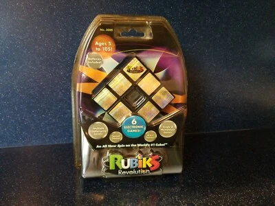 RUBIK'S Cube Revolution No. 3000 with 6 Electronic Games - Rare, New In Package - Image 1 of 3
