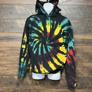 Port & Company Sweatshirt Herren M Island Spiral Langarm Batik Pullover Kapuze - Bild 1 von 13