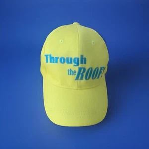 "THROUGH THE ROOF" BASEBALL YELLOW AND BLUE CAP - Picture 1 of 2