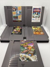 NES Lot of 5 Games: Mario/DH,Monopoly,Gotcha!,Operation Wolf,Vegas Dream
