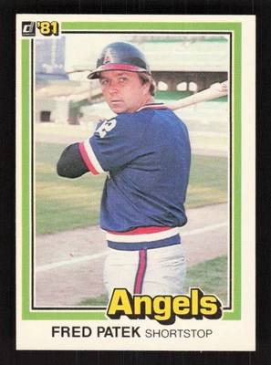 Fred Patek 1981 Donruss #170 California Angels Baseball Card EX-MINT - Image 1 of 2