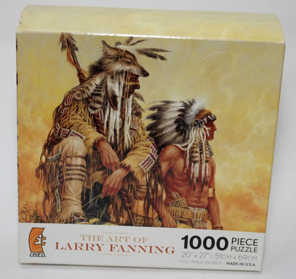 Larry Fanning 1000 PC Puzzle Ghosts in The Moonlight Snow Leopards Age 13 Ceaco