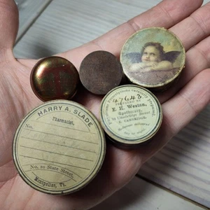 Lote Pastillero Vintage Redondo Embalaje Original Cajas - Imagen 1 de 8