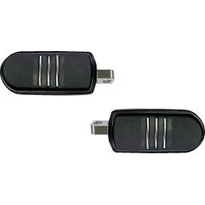 DRAG SPECIALTIES 1620-2480 Black Sweeper Foot Pegs for Harley Male Mount - Image 1 of 2