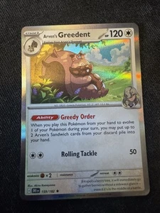 Arven's Greedent (Holo) 159/182 Pokemon Destined Rivals - NM/M - Picture 1 of 1