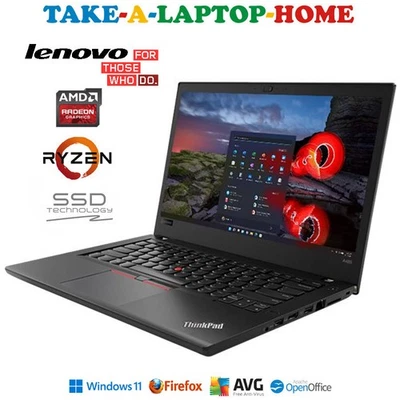 Lenovo T495 Ryzen Gaming Laptop 3.7GHz NVMe SSD 16Gb Ram Gaming Radeon GFX - Image 1 of 4