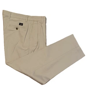 Docker Men's Pants  Classic Fit Gabardine 100% Cotton Color Sand W34 L29 - Picture 1 of 6
