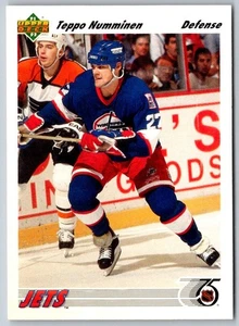1991 Upper Deck Teppo Numminen #240 Winnipeg Jets Hockey Card - Picture 1 of 2