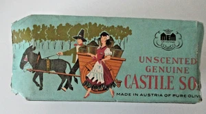 Vtg MEM of Vienna Unscented Genuine Castile Soap 3/4 Bar Open Box 16 oz AZ56 - Picture 1 of 17
