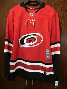 Adidas Climalite NHL Carolina Hurricanes Authentic Home Hockey Jersey Size 46 - Picture 1 of 8