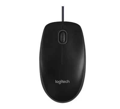 Logitech B100 Optical USB Mouse Black 910001439 - Image 1 of 3