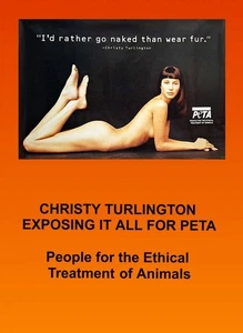 @  PERSONALITY POSTER: CHRISTY TURLINGTON 1990 I'd rather go naked than wear fur - Bild 1 von 1