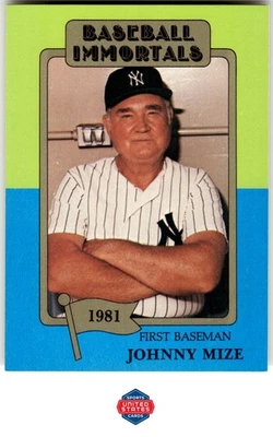 1980-87 SSPC HOF #176 Johnny Mize - Image 1 of 2