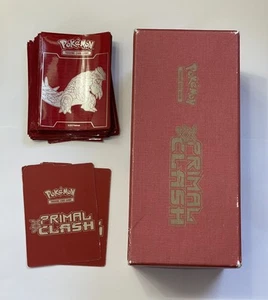 Pokemon XY Primal Clash Groudon Elite Trainer Box ETB Empty 62 Sleeves 2 Divider - Picture 1 of 9