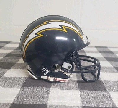 VINTAGE SAN DIEGO CHARGERS RIDDELL MINI FOOTBALL HELMET NFL 3 5/8 - Image 1 of 4