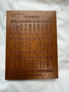 Placa de madera grabada con láser P. Graham Dunn Amazing Grace HFM13 hecha en EE. UU. - Imagen 1 de 5