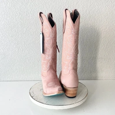 Botas de Vaquero Lane SMOKESHOW Mujer 8 Cuero Rosa Vaquera Occidental Media Pantorrilla Alta Foto 1 de 4