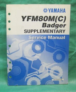 Yamaha YFM80MC 2000 tejón servicio suplementario manual lit-11616-13-28 fabricante de equipos originales '00 - Imagen 1 de 1