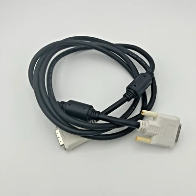 6FT DVI Male To Male PC Computer Monitor Display Digital Graphics Video Cable - Image 1 of 3
