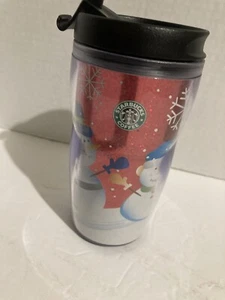 TAZZA STARBUCKS PUPAZZO DI NEVE TAZZA DA VIAGGIO TAZZA DA TÈ CAFFÈ 8 OZ PICCOLA - Foto 1 di 6