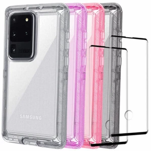 Für Samsung Galaxy S20 Ultra / S20 Plus Hybrid Hülle Klar Cover / Displayschutz - Bild 1 von 28