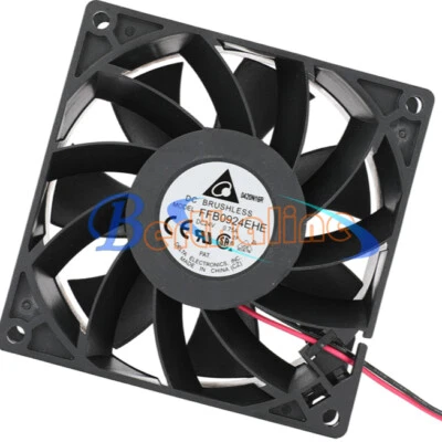 One New Delta FFB0924EHE 9238 24V 0.75A 9CM 2-wire inverter cooling fan - Image 1 of 3