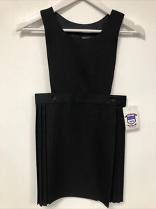 Truform Mädchen Stachel schwarz, Alter 8-9, Lätzchenoberteil, Plissierrock vorne mit Wickel, Neu ohne Etikett - Bild 1 von 10