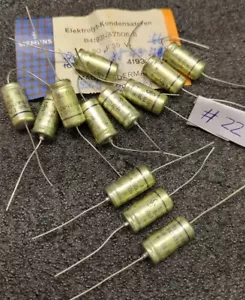 12x SIEMENS ELEKTROLYT ELKO KONDENSATOREN 35 V 50 μF B41931-A7506-S VINTAGE NOS - Bild 1 von 5