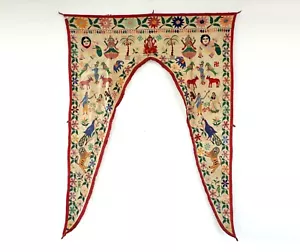 Vintage Welcome Gate Toran Door Valance Window Décor Tapestry Wall Hanging DV49 - Picture 1 of 4