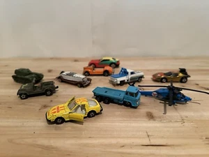 Lote de 10 autos, camiones, helicópteros Hot Wheels y otros de colección - Imagen 1 de 7