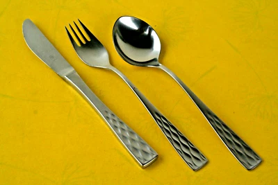 WMF LÜBECK 5600 - Design KUPETZ  1 (von 6) DESSERTBESTECK 3-teilig - CROMARGAN - Bild 1 von 4