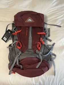 High Sierra Pathway Internal Frame Hiking Backpack, Cranberry/Slate/Redrock, 60L - Picture 1 of 9